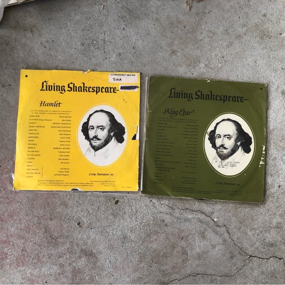 Living Shakespeare Vinyl Records Bundle - King Lear & Hamlet - Picture 1 of 6